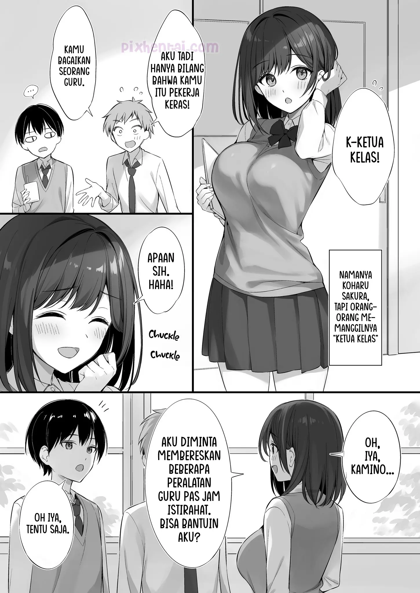 Komik hentai xxx manga sex bokep Class no Seiso na Iinchou to Yaritomo ni Natta Hanashi 5